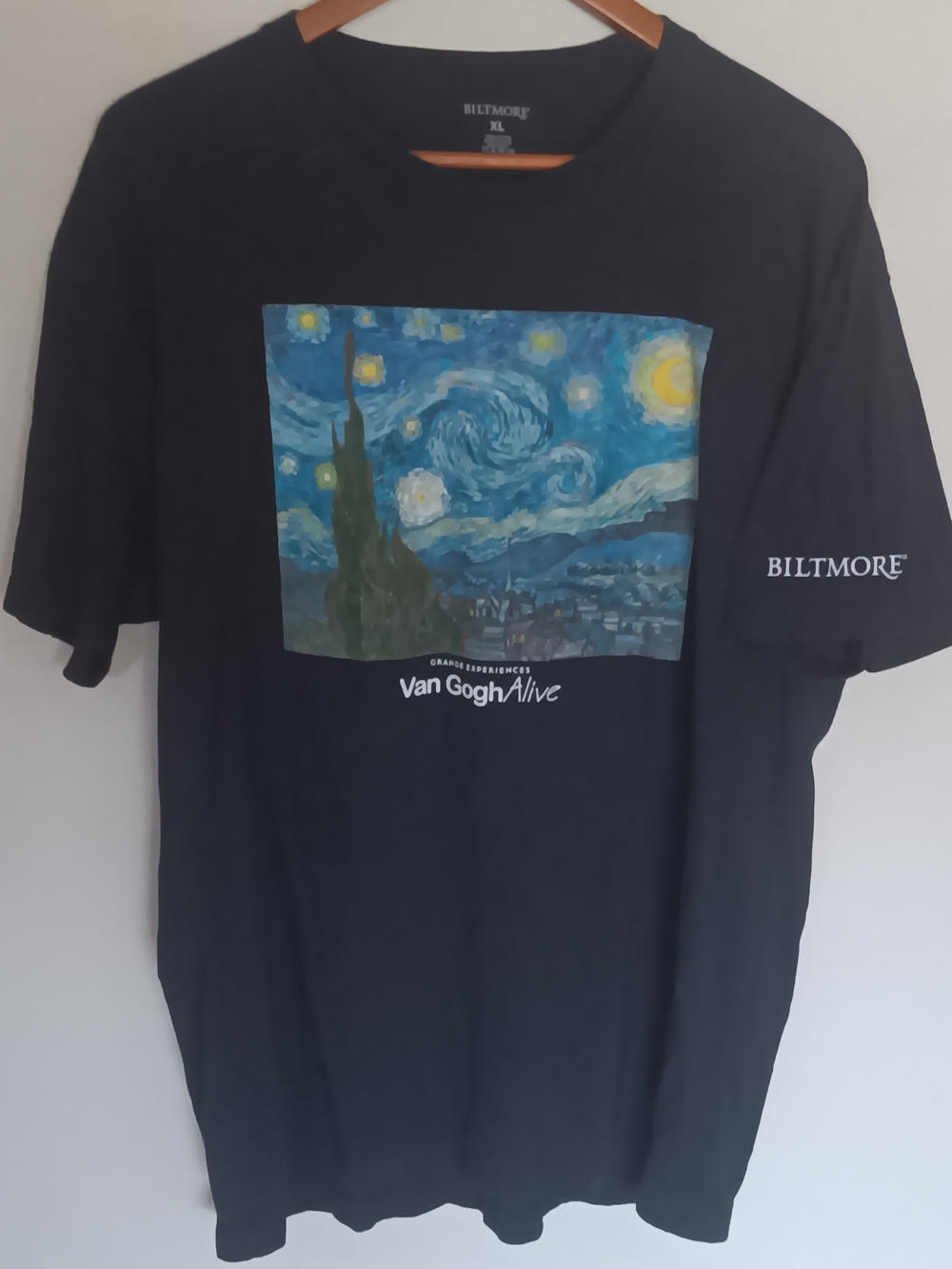 Van Gogh Alive Graphic Tee - Black with Multi-Color Print